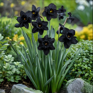 Нарцисс Тень Королевы купить по цене от 500р. в интернет-магазине «Посадика» с доставкой почтой в в Электроуглие и по всей России – [изображение №1].